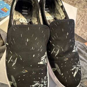Toms Black Star Wars Slip-On Shoes